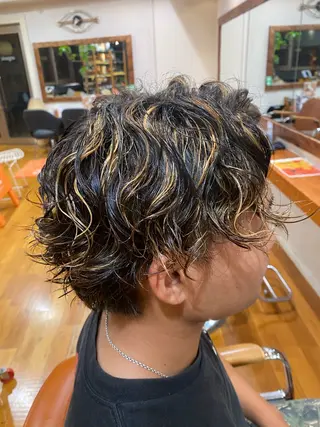 パーマ メンズ 長澤 しずくのヘアスタイル