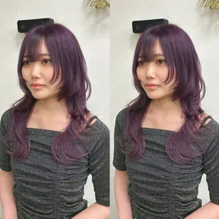 ロング issy/ハイライト ハイトーン／レイヤーのヘアスタイル