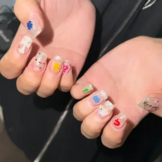 ネイル Nail Share Salon Mariris所属・ユカ𖤐nail 堺筋本町/心斎橋のネイルデザイン