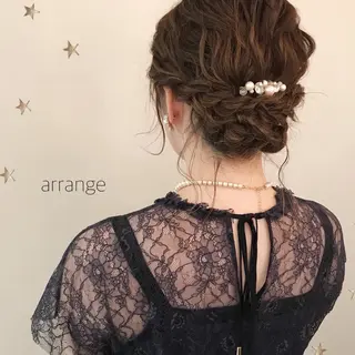 ミディアム ヘアアレンジ 市川 千夏のヘアスタイル