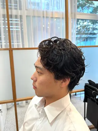 パーマ メンズ 鈴木 雅人のヘアスタイル