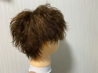 ショート パーマ メンズ 浅見 天翔のヘアスタイル