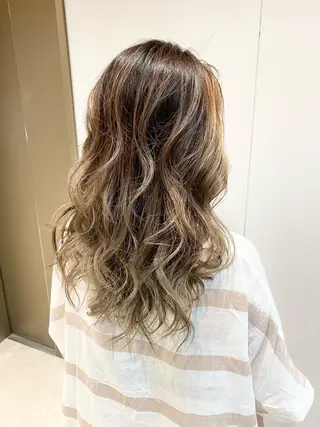 ミディアム カラー 髪質改善推し 巽のヘアスタイル