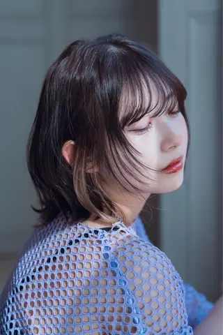 ミディアム 暖色カラー❤️/韓国 ヘア/りり菜のヘアスタイル