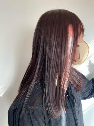 ミディアム カラー 砂原 ひよりのヘアスタイル