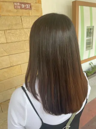 セミロング 植野 陽菜のヘアスタイル