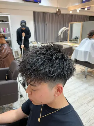 ショート パーマ メンズ 💈men's💈 satoru中目黒のヘアスタイル