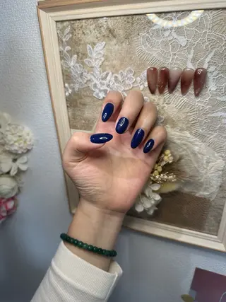 ミディアム DoReMi サロン リンゴのネイルデザイン