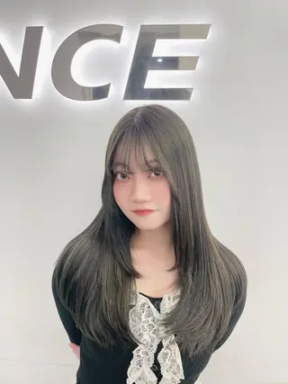 ロング カラー 中韓レイヤー/ ブラウン🤎はやとのヘアスタイル