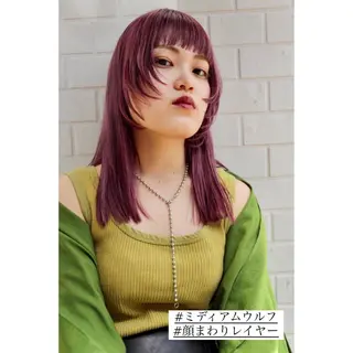 ミディアム カラー パーマ ヘアアレンジ メンズ キッズ ネイル マツエク・マツパ 🫧垢抜けヘア🫧 SHIORIのヘアスタイル