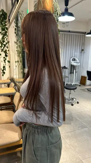 ロング カラー じゅわっと暖色カラー 🍊Moemiのヘアスタイル