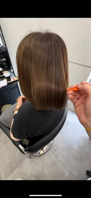 ミディアム 髪質改善 /ツヤ髪/植竹偉吹のヘアスタイル