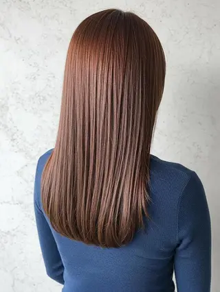 セミロング 浦添 あらさきのヘアスタイル