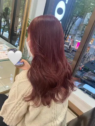 ロング カラー ヘアアレンジ 透明感カラー 古山 結季🌙🖤のヘアスタイル