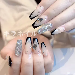ネイル 🎀kira 長さだし💗モチ最高のネイルデザイン