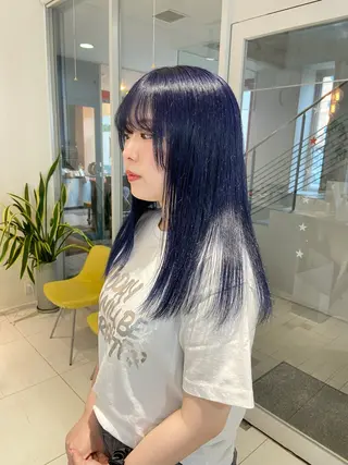 ロング カラー 浅野 匠のヘアスタイル