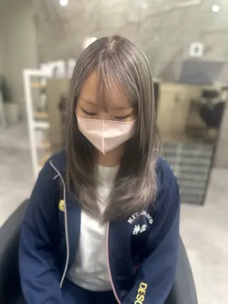 ロング 🫧とぅるん艶髪🫧 透明感カラー×猿渡のヘアスタイル