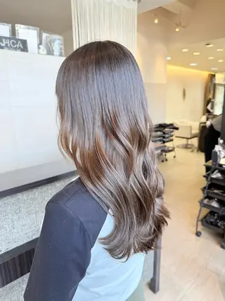 ロング カラー 北川 泰之のヘアスタイル