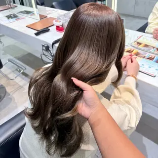 ロング カラー 縮毛矯正/Wカラー /アレンジ🌙あまにのヘアスタイル