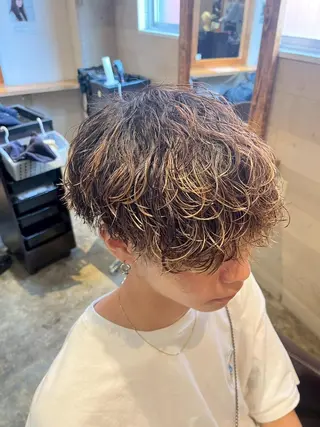 カラー メンズ メンズカット パーマ特化  清士郎のヘアスタイル