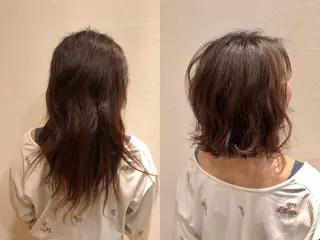 ミディアム 菊池 栄里奈のヘアスタイル