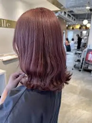 ミディアム カラー PEAR+L/ 小林優斗のヘアスタイル