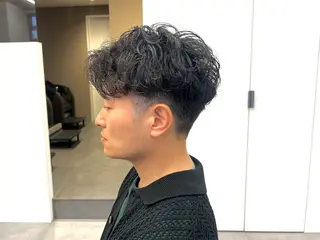 パーマ メンズ Ore🫧タナカマヤ /柔らかい質感カラーのヘアスタイル