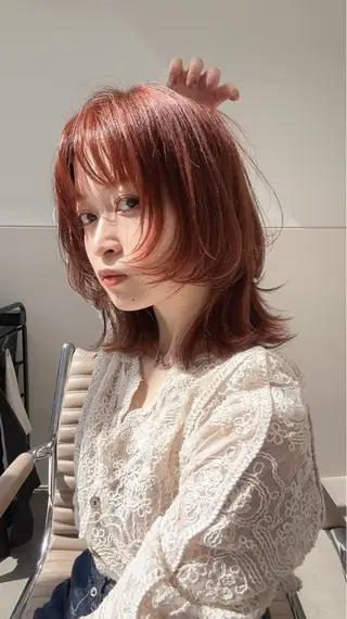 ミディアム SYUK高円寺所属・ベージュ/暖色カラー /ボブ/ミカのヘアスタイル