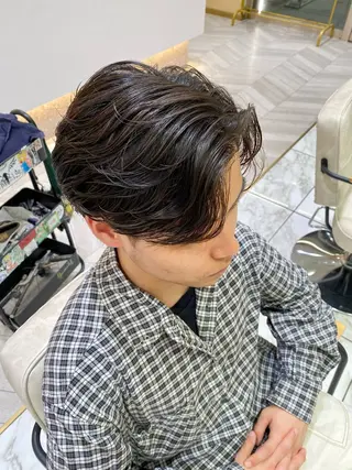 ショート パーマ メンズ 酸スト/フェザー パーマ/三谷海斗のヘアスタイル