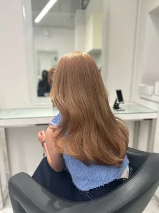 セミロング カラー ❄最強かわいいカラー ❄️MINA❄️のヘアスタイル