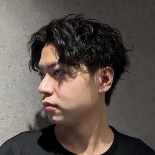 パーマ メンズ CUFFIA💈 天王寺メンズバーバーのヘアスタイル