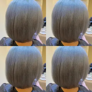 ショート カラー 金島 青のヘアスタイル