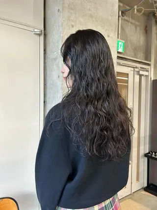 ロング パーマ maho/垢抜け カラーパーマメイクのヘアスタイル