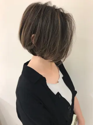 ミディアム カラー 【髪質改善】 梅田　聡のヘアスタイル