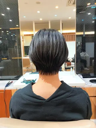 ショート カラー パーマ 🍃服部 雅哉🍃銀座◎のヘアスタイル