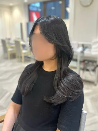 ロング 韓国ヘア 🇰🇷 RUKA 🩵🤍のヘアスタイル