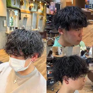 パーマ メンズ 高橋 竜也のヘアスタイル