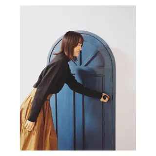 ミディアム カラー 中野 誠子のヘアスタイル
