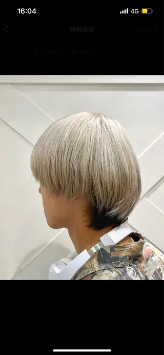 ショート 🫧ハイトーン個性髪 🫧マヤのヘアスタイル