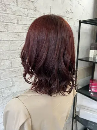 ミディアム カラー エクステ＆艶カラー 🎀YURINA🎀のヘアスタイル