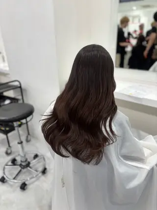 ロング まろっと艶感ブラウン ベージュ🤍まなかのヘアスタイル