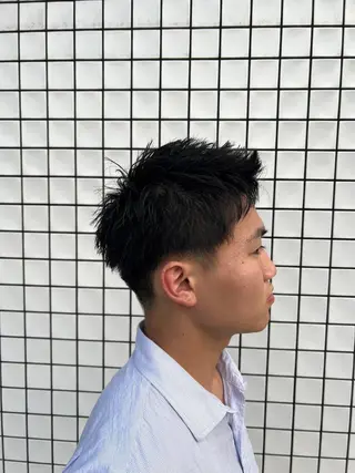 ショート カラー メンズ パーマ ✨メンズカット海老名 No.1/上田琉翔✨のヘアスタイル
