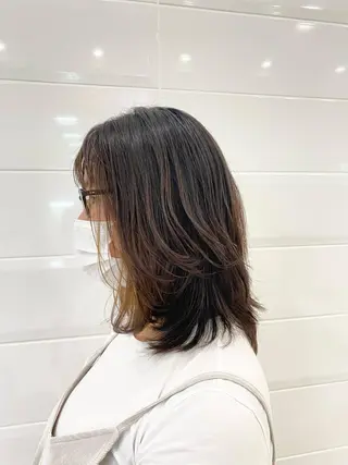 ミディアム 竹内 美貴のヘアスタイル