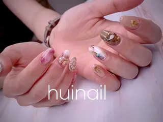 ミディアム めぐみのネイルサロン スタッフ練習のネイルデザイン