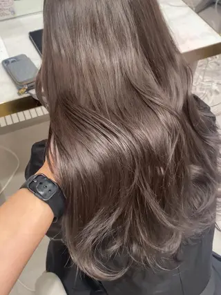 ロング カラー パーマ ヘアアレンジ 小野寺瑞希 /最小顔カットのヘアスタイル