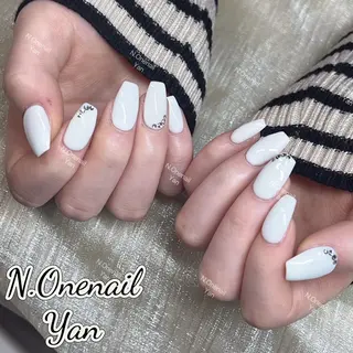 ネイル 長いだし/スカルプ/ パラシェルN.oneのネイルデザイン