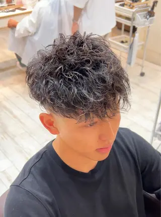 ショート パーマ メンズ 💈men's💈 satoru中目黒のヘアスタイル