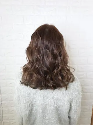 ミディアム カラー エイジングケア特化 美容師✂️山崎竜二のヘアスタイル