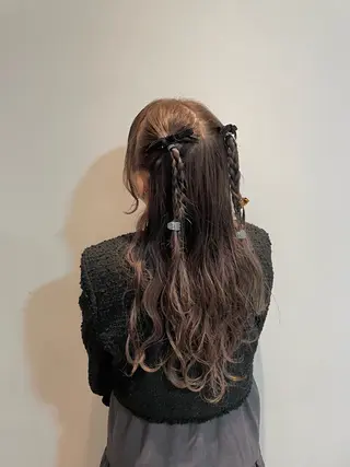 ロング ヘアアレンジ mizu🐾 hair braceのヘアスタイル
