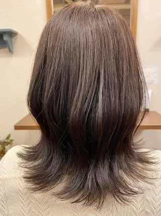 セミロング カラー liL  hair サトウリョウタのヘアスタイル